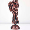 Niharika Collections Handmade Clay Terracotta Abstract Sculpture Loving Angels Idol for Gifts and Décor (Metallic Bronze)