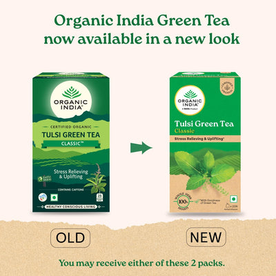 Organic India Tulsi Green Tea Classic 25 Tea bags
