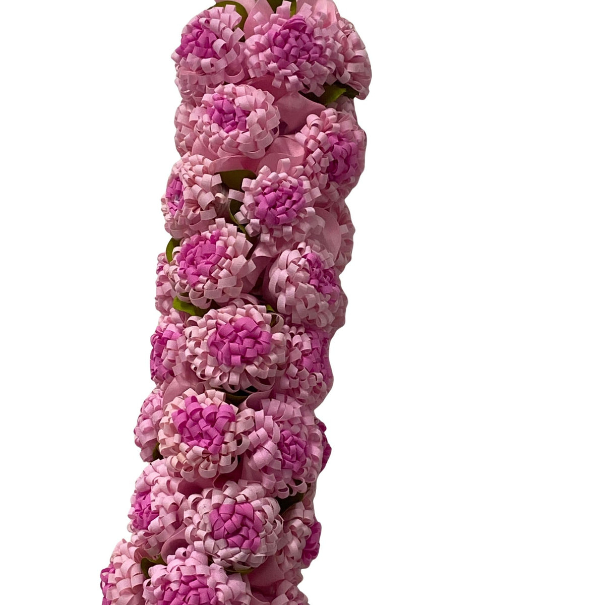 Shevanti Light Pink Flower Garland for Pooja Mandir Decoration, Hanging Mala for Photo Frame, Haar Mala for God Idols, Photo Frames of Loved Ones, Ancestors, Pitra (40 inch)