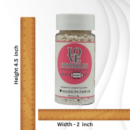 Confect White | Sprinkles Bottle for Decoration Bottle