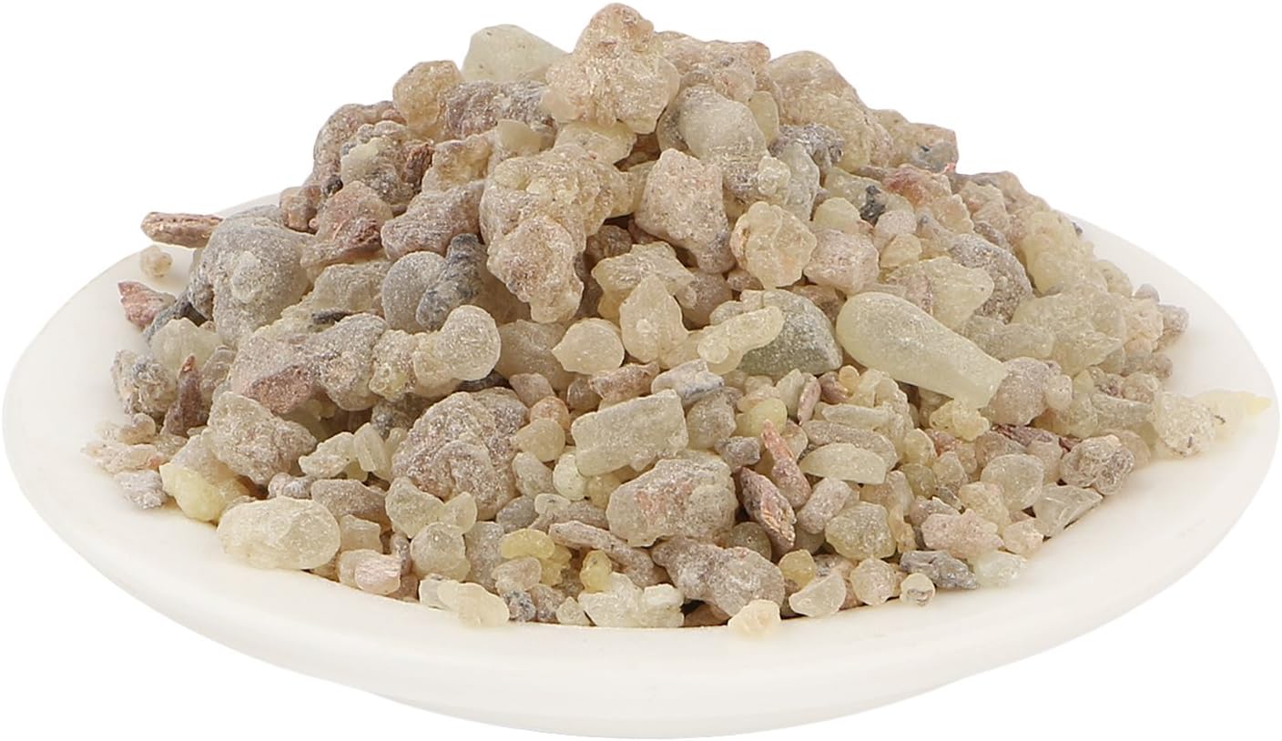 Yuvika Gond Kondru Boswellia Serrata gum for Ayurvedic use, shown as a natural resin in a clear container.