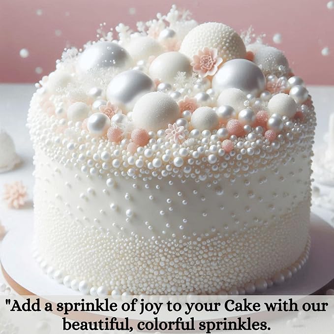 Confect White | Sprinkles Bottle for Decoration Bottle