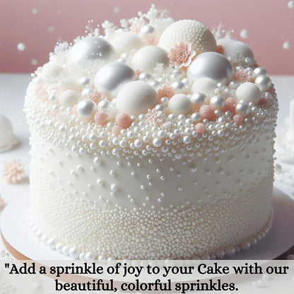 Confect White | Sprinkles Bottle for Decoration Bottle