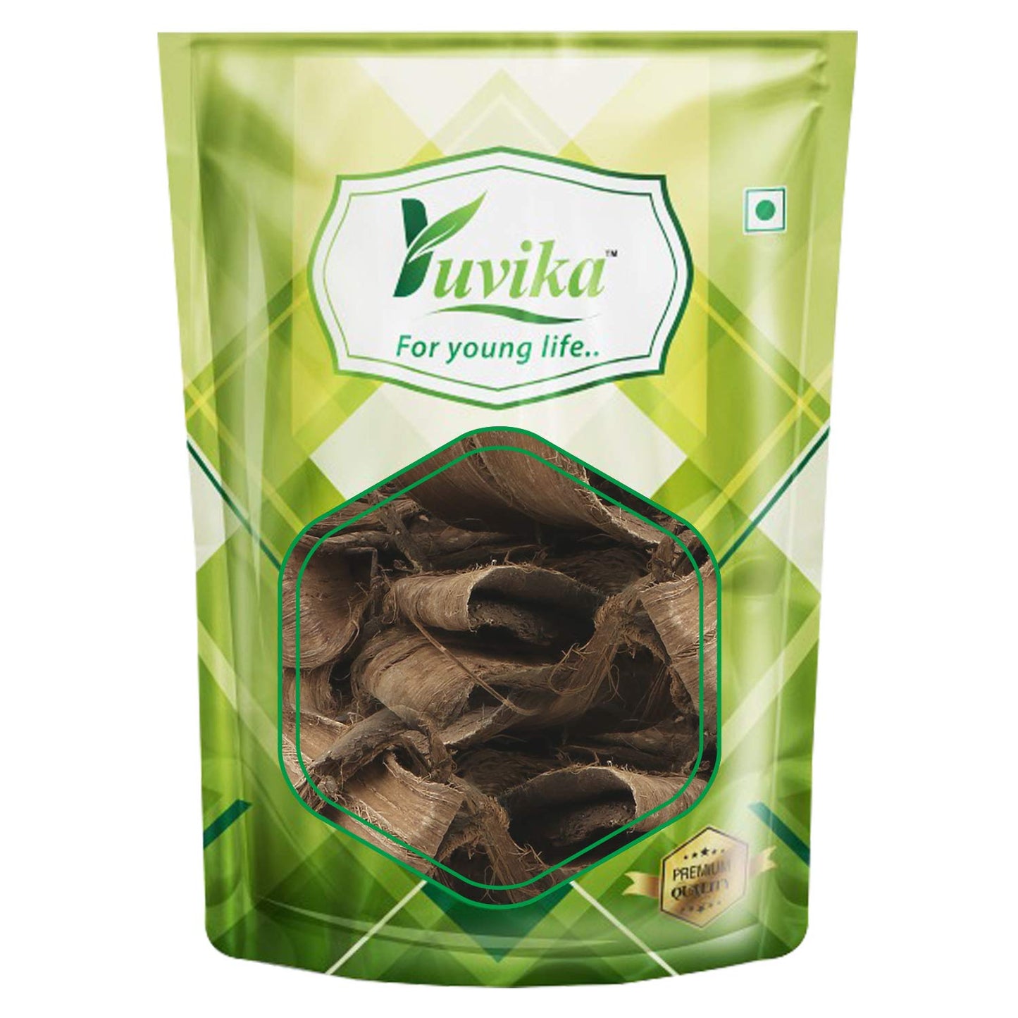 Yuvika Dandasa Walnut Tree Peel Ayurvedic product by Yuvika, featuring dried walnut tree peel in a natural brown color.