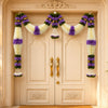 Purple & Cream Hanging Artificial Flower Toran for Main Door Entrance, Reusable Thoran for Pooja Mandir, Living Room & Home Décor, Bandarwal for Festival Decoration (42x25 inch)