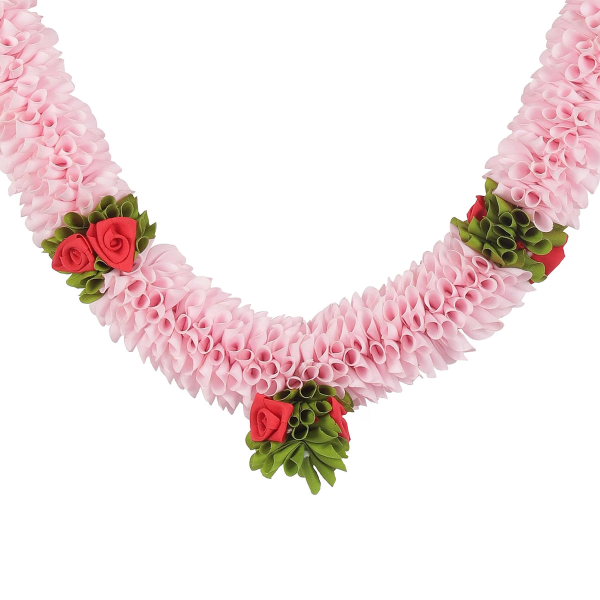 Artificial Garland for Home Decoration, 30 Inches Handcrafted Artificial Flower Garland for Sankranti Ugadi Varamahalakshmi Wedding Event, Diwali & Navaratri Festivals (Pink)