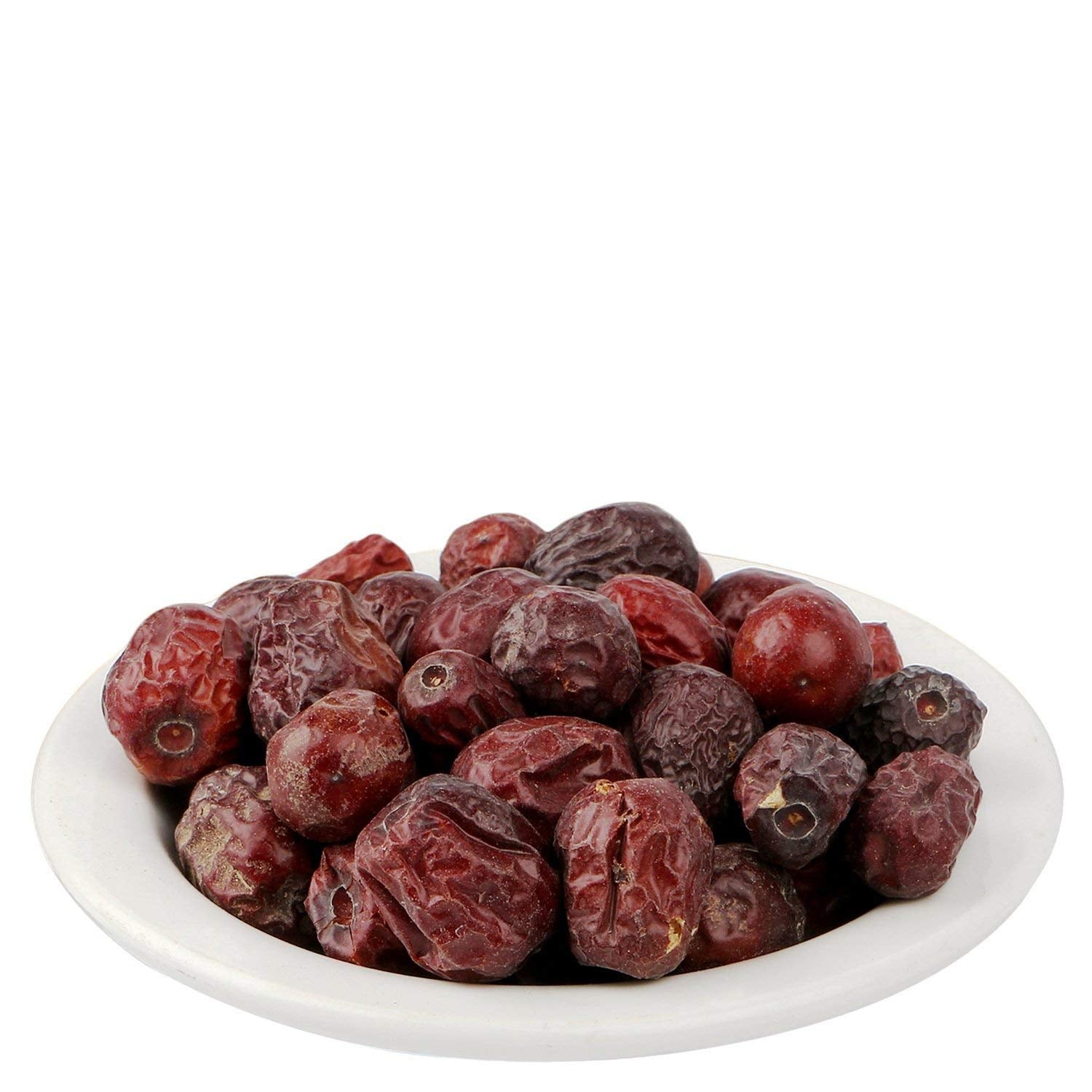 Yuvika Unnab Ber Red Ayurvedic product with dried Zizyphus sativa berries in a clear container, natural herbal health supplement