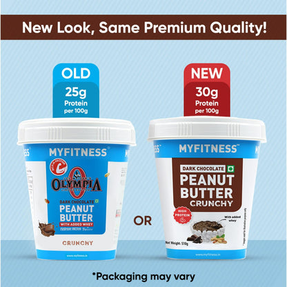 Myfitness High Protein Dark Chocolate Peanut Butter Crunchy