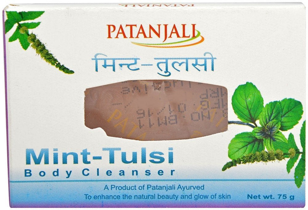 Patanjali Mint - Tulsi Body Cleanser Soap 75GM - Indyancart