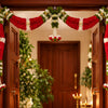 Dark Pink & Cream Hanging Artificial Flower Toran for Main Door Entrance, Reusable Thoran for Pooja Mandir, Living Room & Home Décor, Bandarwal for Festival Decoration (42x25 inch)