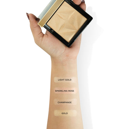PAC Spotlight Glow Highlighter - Seamless Blending, One swipe Application, Baked Formula - Champagne