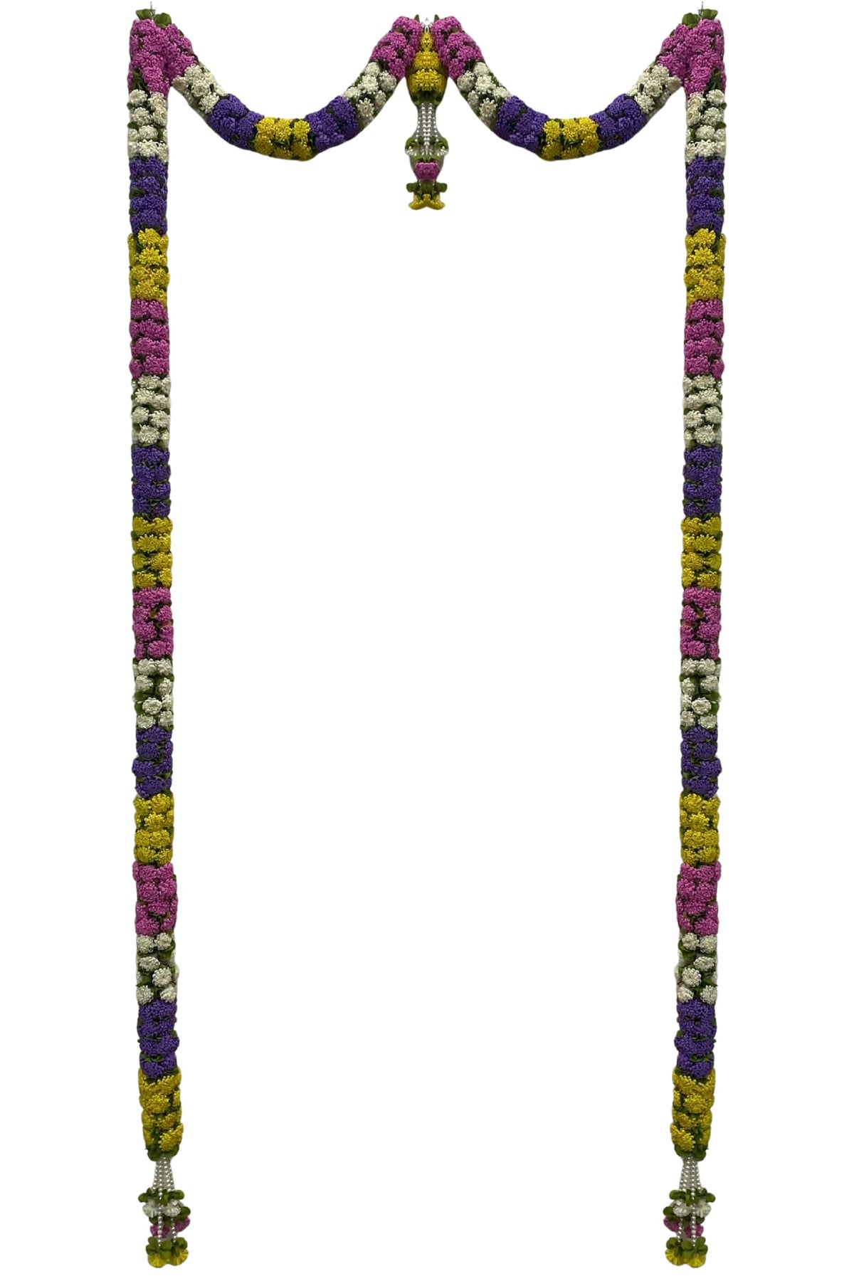 Multi Colour Hanging Artificial Flower Toran for Main Door Entrance, Reusable Thoran for Pooja Mandir, Living Room & Home Décor, Bandarwal for Festival Decoration (56x82 inch)