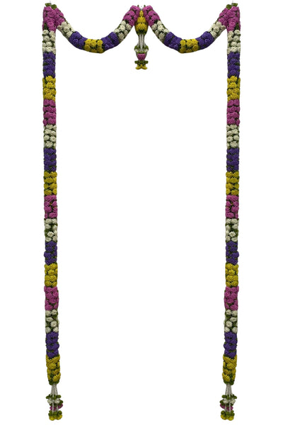 Multi Colour Hanging Artificial Flower Toran for Main Door Entrance, Reusable Thoran for Pooja Mandir, Living Room & Home Décor, Bandarwal for Festival Decoration (56x82 inch)
