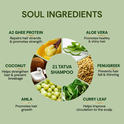 Vedic Valley 21 Tatva Brewed Herb Shampoo