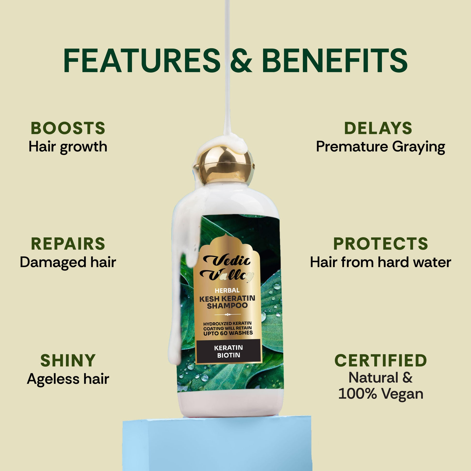 Vedic Valley Kesh Keratin Shampoo
