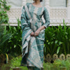 Dhiyona IE Woven Design Pure Silk Kurta with Trousers & Dupatta