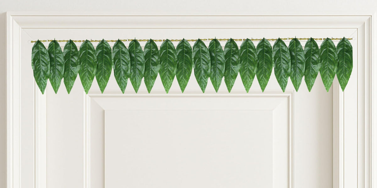 Toran for Main Door Entrance, Handmade Mango Leaf Toran, Traditional Bandarwal for Festival, Pooja, Wedding & Home Decor, Artificial Leaf Doorway Hanging (42 x 5.5 Inches, Green)