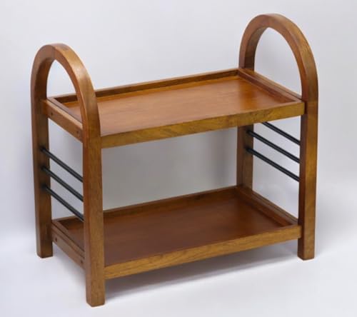 Vesta Homes Wooden Organizer Rack Stand for Kitchen, Bathroom, Countertop & Office 45.5 x 27 x 45 cm