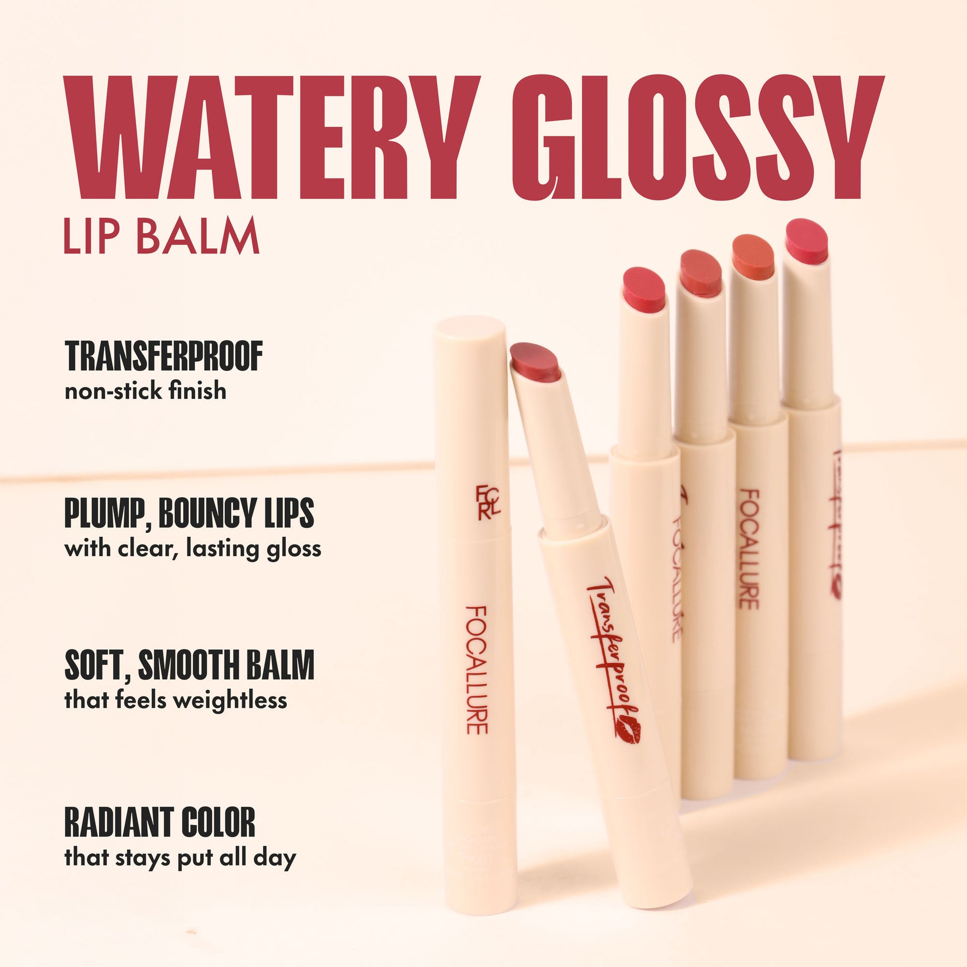 Focallure Watery Lip Balm - Nu01 Coconut Sugar