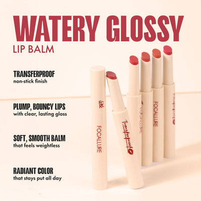 Focallure Watery Lip Balm - Nu01 Coconut Sugar
