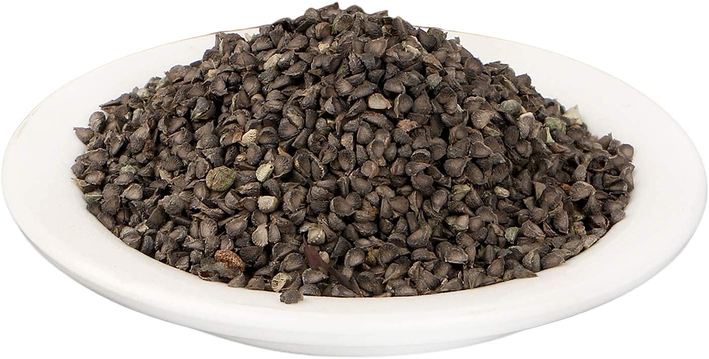 Yuvika Ayurvedic Beej Khareti with Abutilon Indicum seeds, traditional herbal seed bale for natural health remedies.