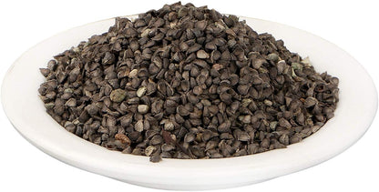 Yuvika Ayurvedic Beej Khareti with Abutilon Indicum seeds, traditional herbal seed bale for natural health remedies.