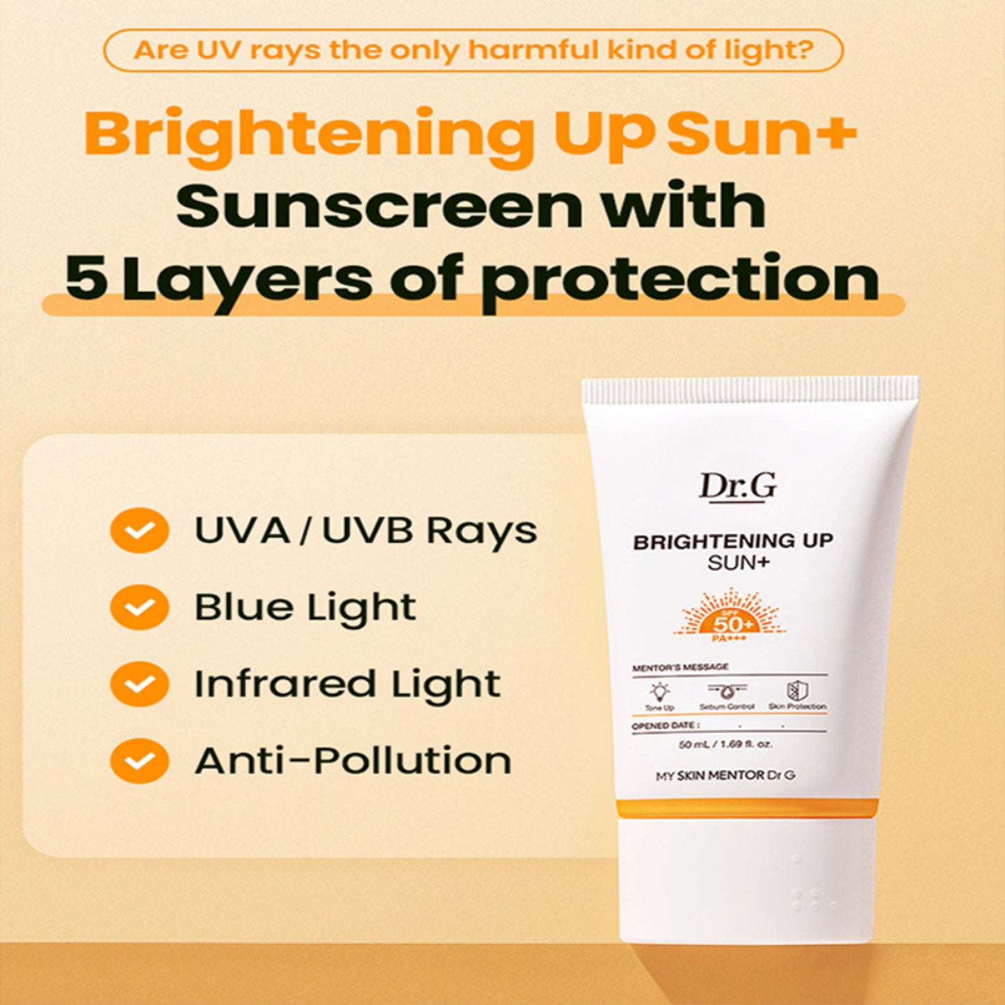 Dr. G Brightening Up Sun+ SPF 50+ PA+++