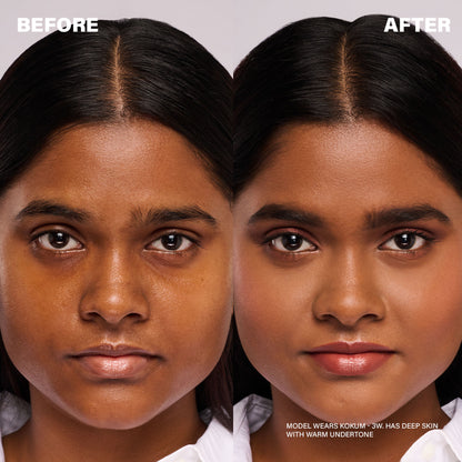 Simply Nam Hydrafit Liquid Concealer in Kokum 3W with a sleek tube and applicator, showcasing the product’s packaging and color.