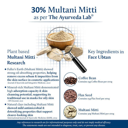 Blue Nectar Coffee Bean Ubtan Face Pack & Mask for Skin Repair & Detan (11 Herbs)