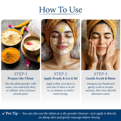 Blue Nectar Coffee Bean Ubtan Face Pack & Mask for Skin Repair & Detan (11 Herbs)