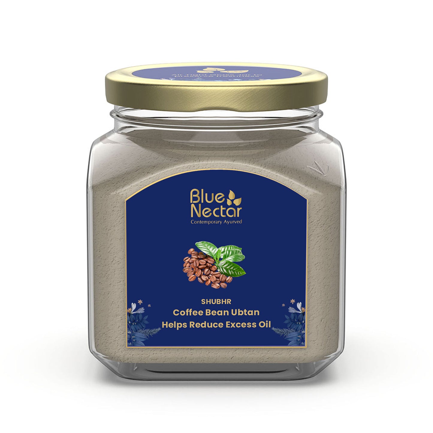 Blue Nectar Coffee Bean Ubtan Face Pack & Mask for Skin Repair & Detan (11 Herbs)