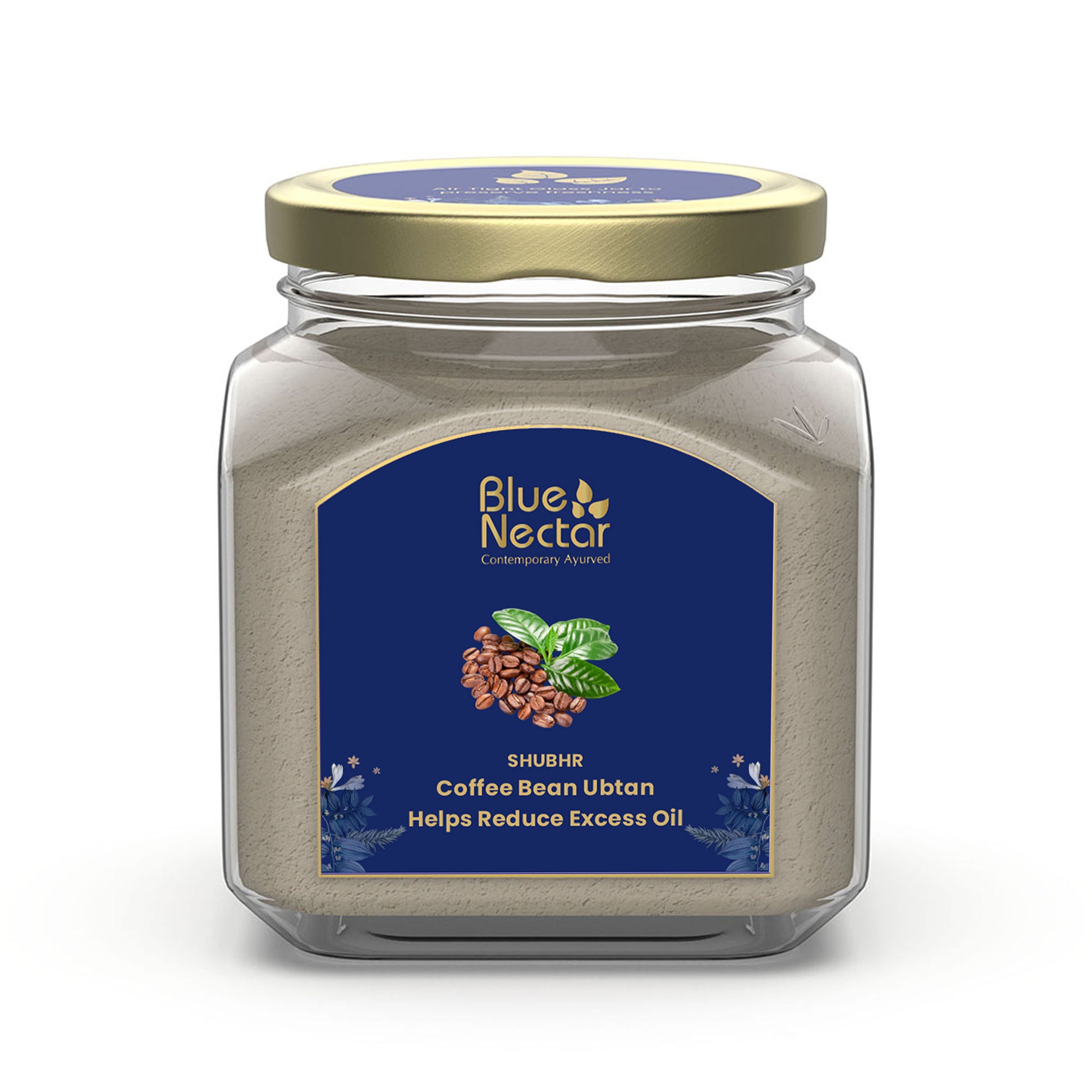 Blue Nectar Coffee Bean Ubtan Face Pack & Mask for Skin Repair & Detan (11 Herbs)