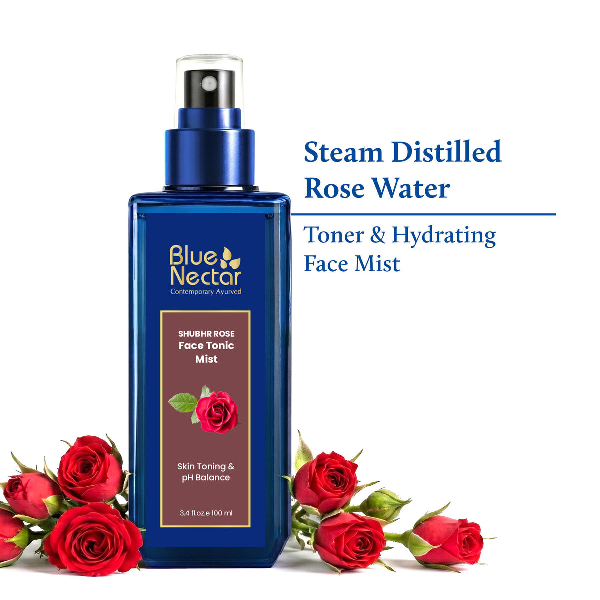 Blue Nectar Shubhr Steam Distilled Rose Toner Water & Face Tonic Mist