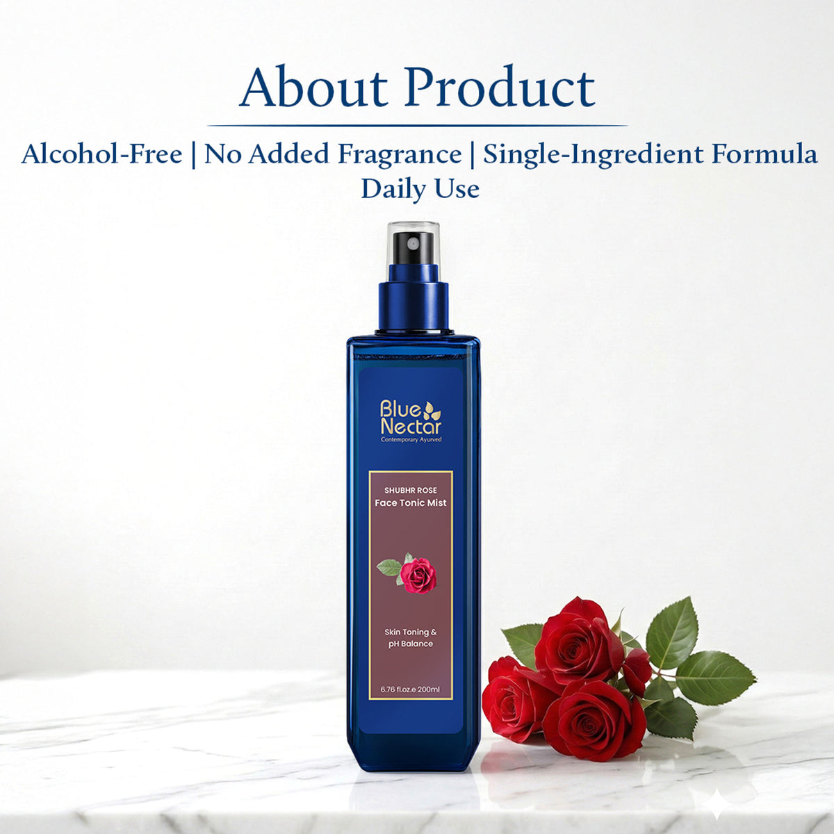 Blue Nectar Shubhr Steam Distilled Rose Toner Water & Face Tonic Mist