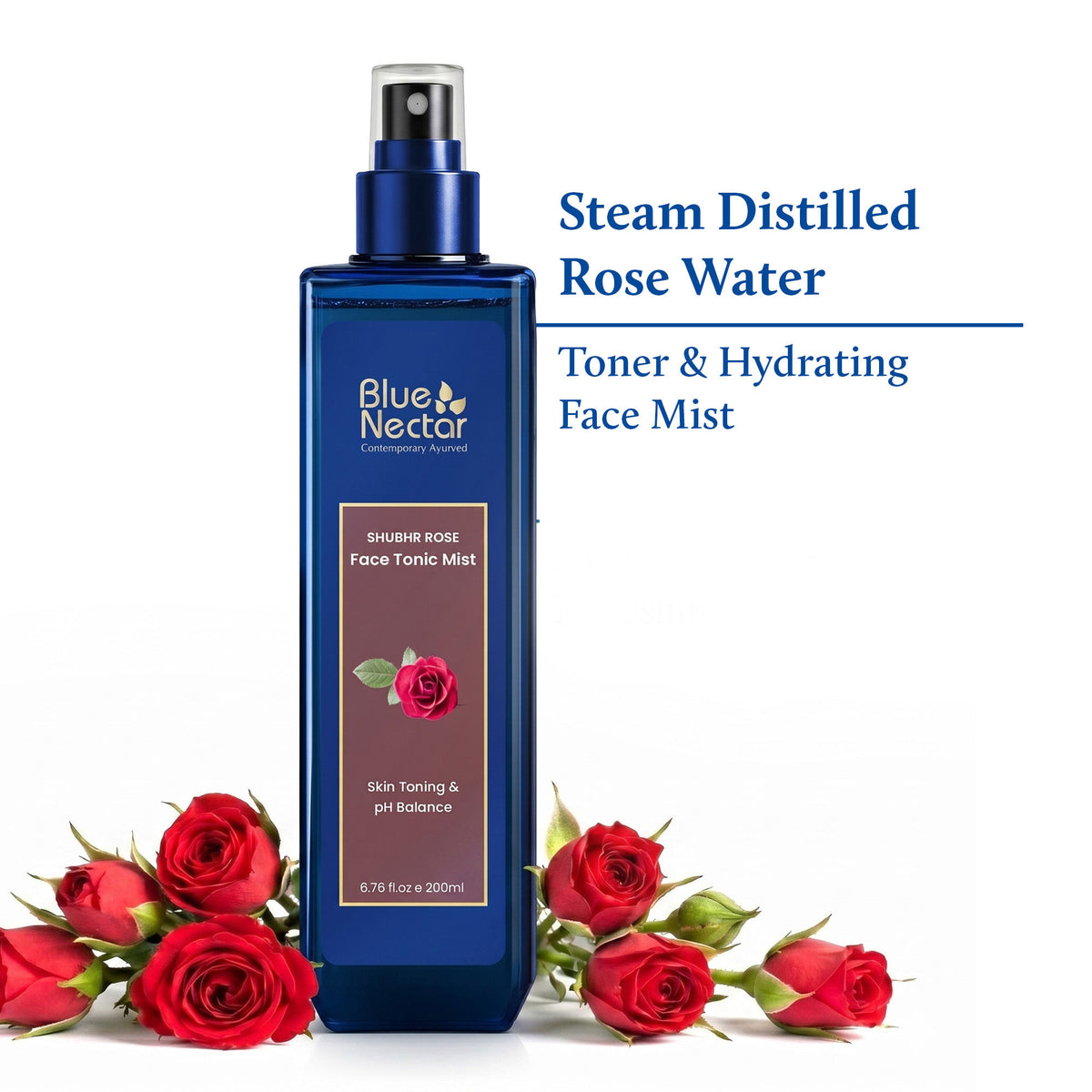 Blue Nectar Shubhr Steam Distilled Rose Toner Water & Face Tonic Mist