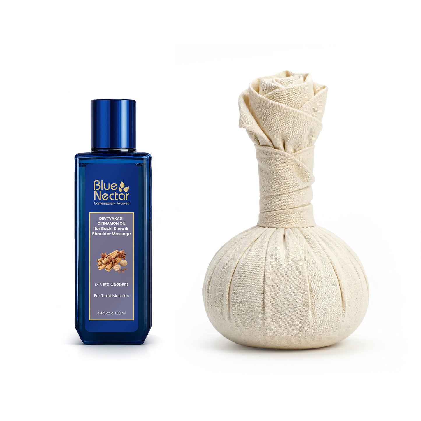 Blue Nectar Pain Oil & Compressed Potli Combo