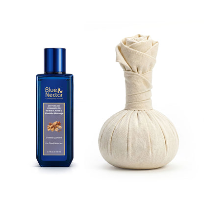 Blue Nectar Pain Oil & Compressed Potli Combo