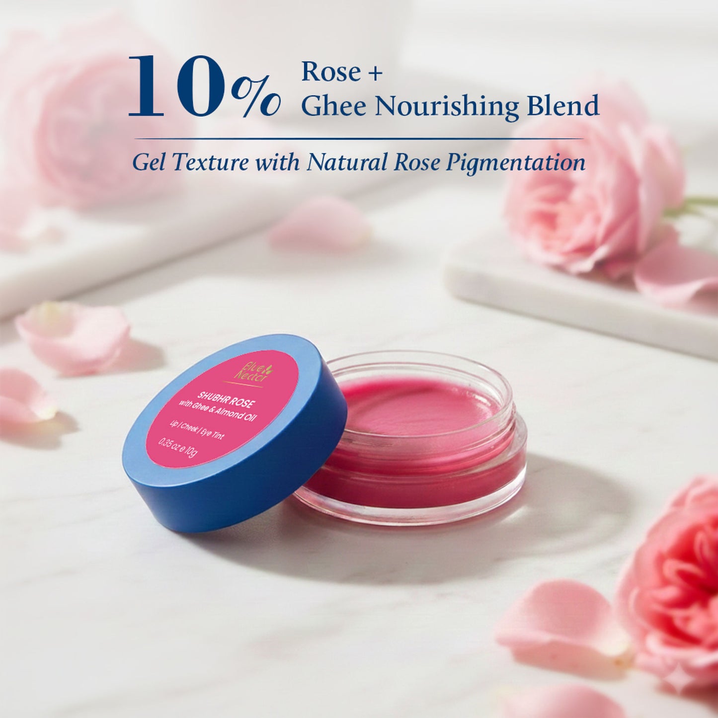 Blue Nectar Lip, Cheek & Eye Tint - Rose