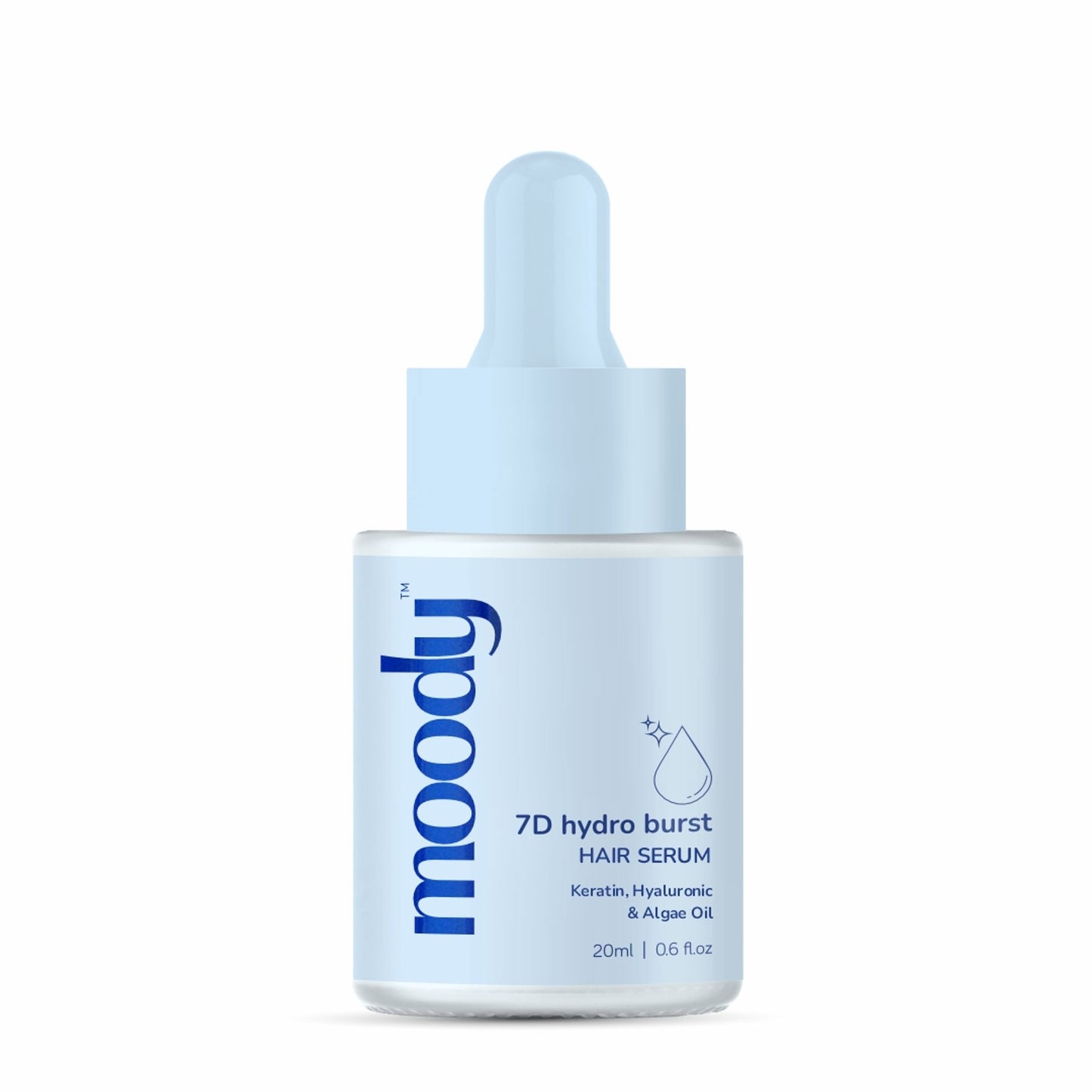 Moody 7D Hydroburst Hair Serum with Keratin, Hyaluronic & Algae Oil