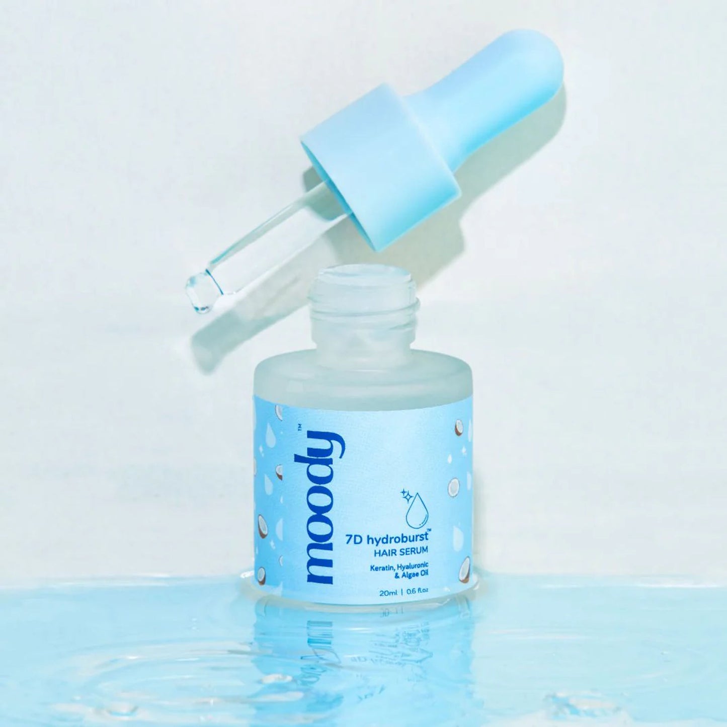 Moody 7D Hydroburst Hair Serum with Keratin, Hyaluronic & Algae Oil