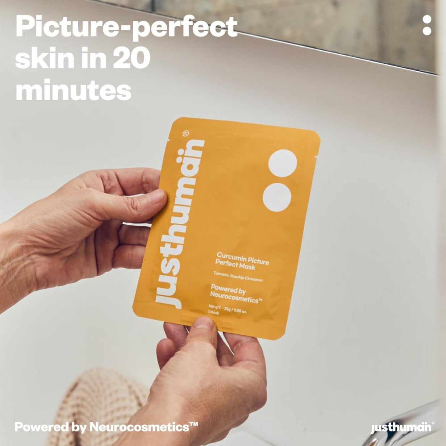 Just Human Curcumin Picture Perfect Face Mask
