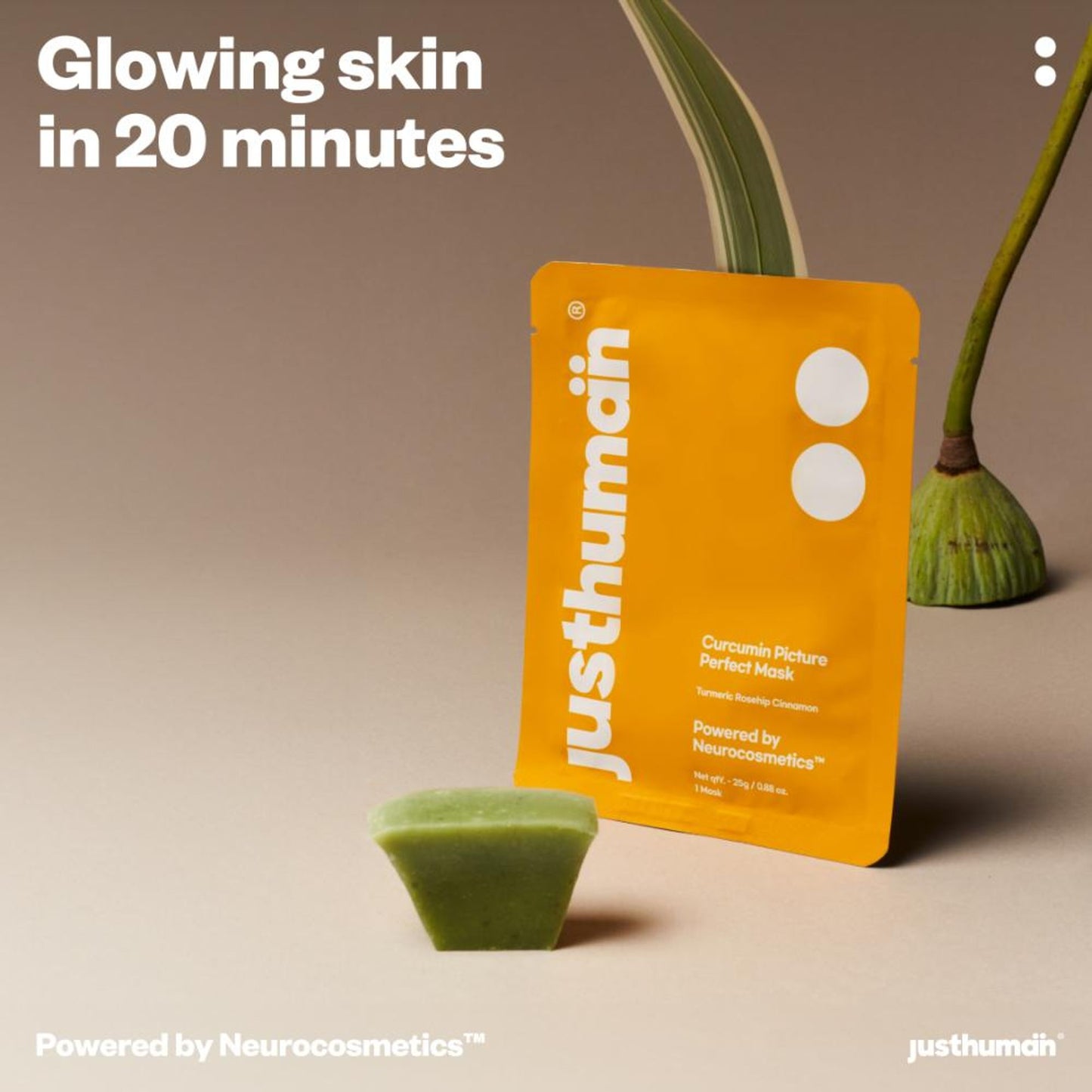 Just Human Curcumin Picture Perfect Face Mask