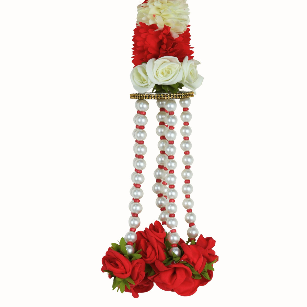Rajani Pearl Doorset Toran,Hanging for Main Door Entrance, Reusable Thoran for Mandir & Living Room Dcor, Bandarwal for Festival Decoration (12x42 inch)