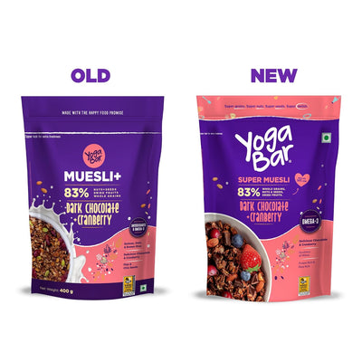 Yoga Bar Dark Chocolate + Cranberries Muesli