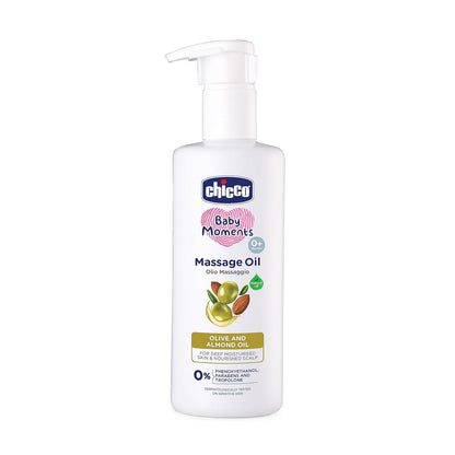 Chicco Baby Moments Massage Oil For Moisturised Skin, Nourished Hair & Scalp - Indyancart