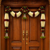 Maroon & Green Hanging Artificial Flower Toran for Main Door Entrance, Reusable Thoran for Pooja Mandir, Living Room & Home Décor, Bandarwal for Festival Decoration (42x25 inch)
