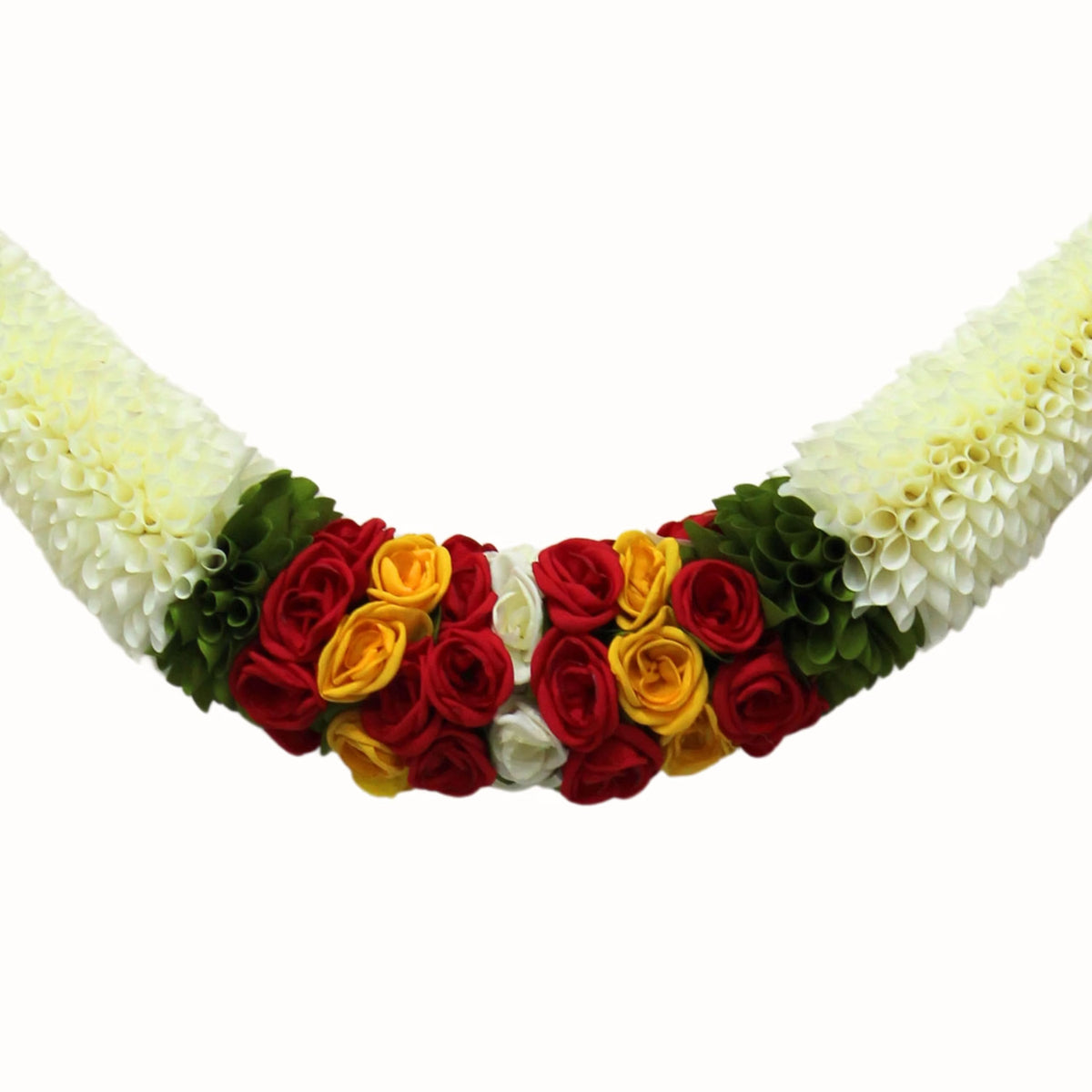 Toran for Main Door Entrance, Bandarwal for Festival, Pooja Mandir & Wedding, Handmade Traditional Flower Hanging for Home & Office Decor (White)