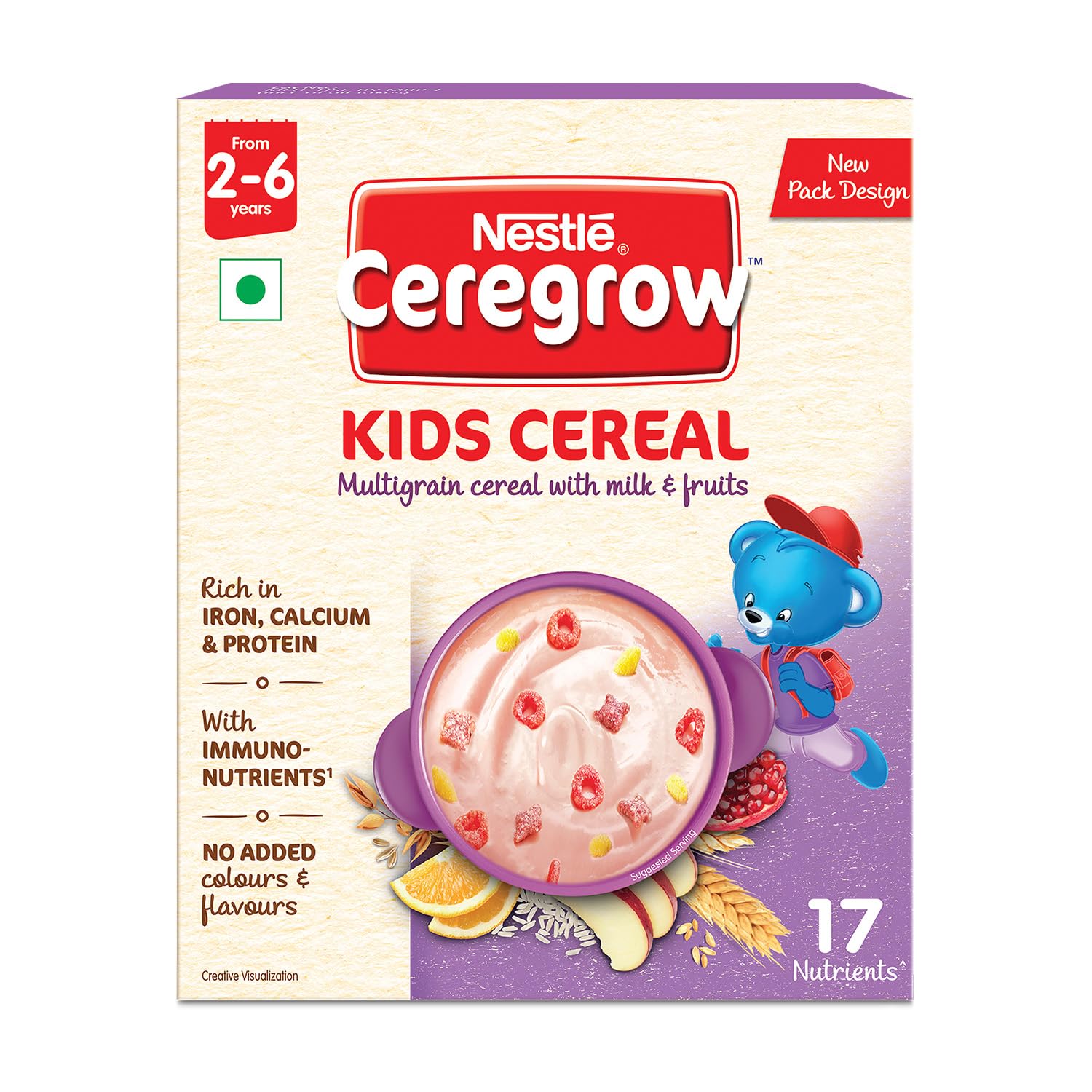 Nestle Ceregrow Kids Cereal-Multigrain, Milk &Fruits - Indyancart