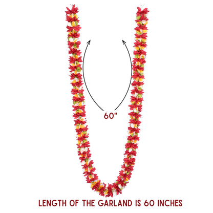 Garland for Photo Frame, 30 Inches Artificial Garland, Garland for Decoration,God Idol, Festivals, Home Decor, Varalakshmi, Diwali,Ugadi, Sankranti, Navaratri & Wedding (Orange)