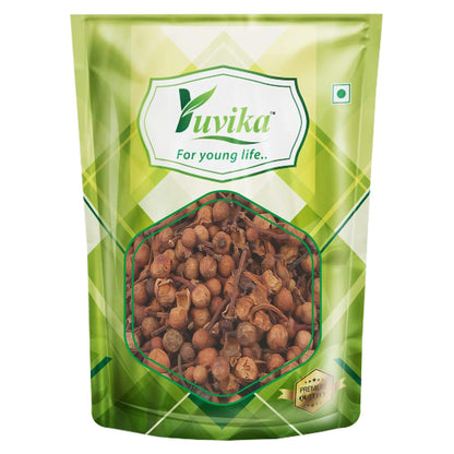 Yuvika Nagkesar Ayurvedic product in a container, featuring dried Nagkesar flower pods used for traditional herbal remedies.